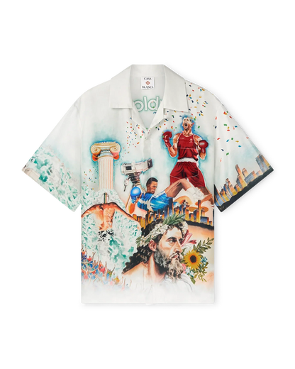 Celebration Du Sport Short Sleeve Silk Shirt