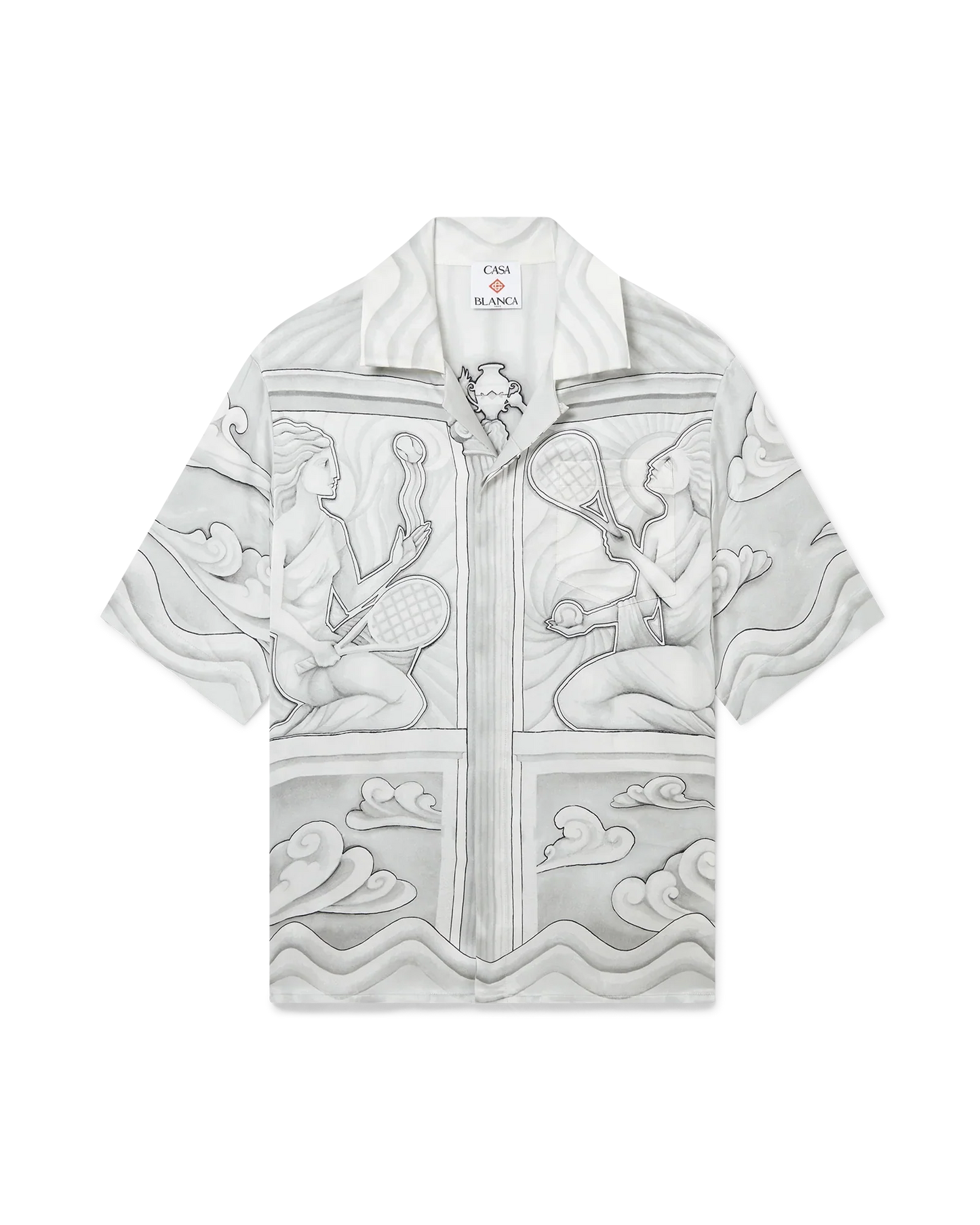 Chemise en soie à manches courtes Sacred Stone
