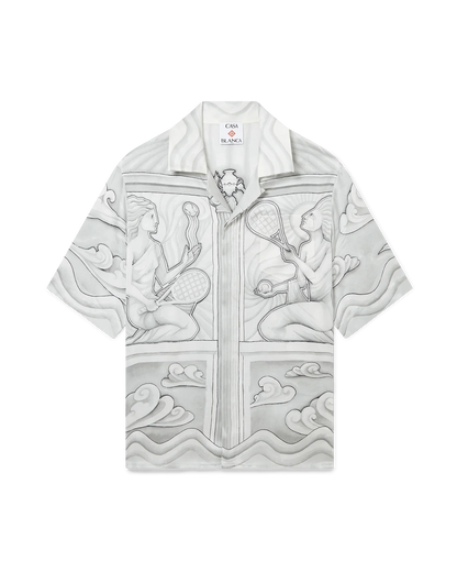 Chemise en soie à manches courtes Sacred Stone