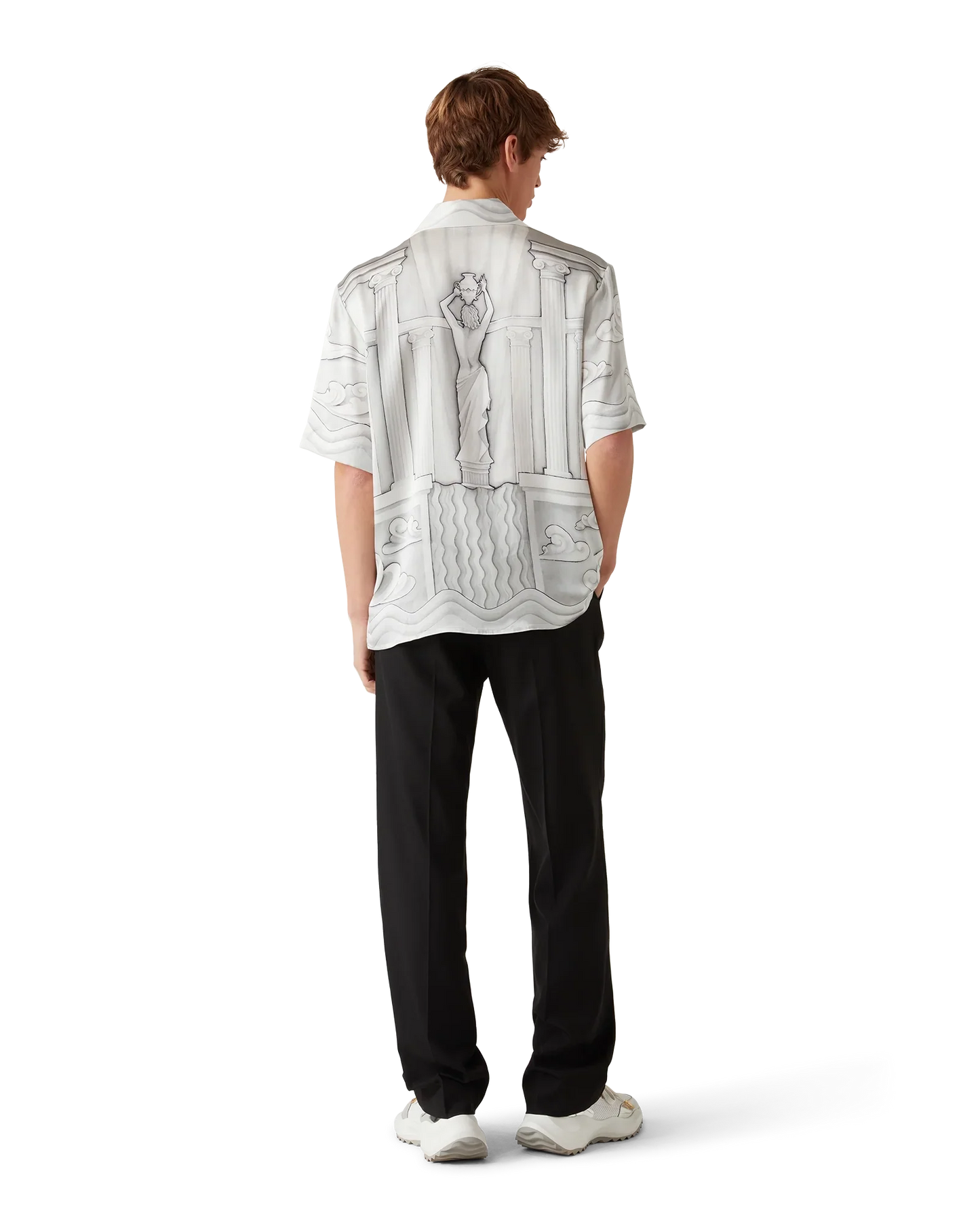 Chemise en soie à manches courtes Sacred Stone