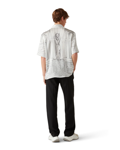 Chemise en soie à manches courtes Sacred Stone