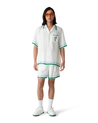 Shorts en soie emblématiques du tennis métaphysique