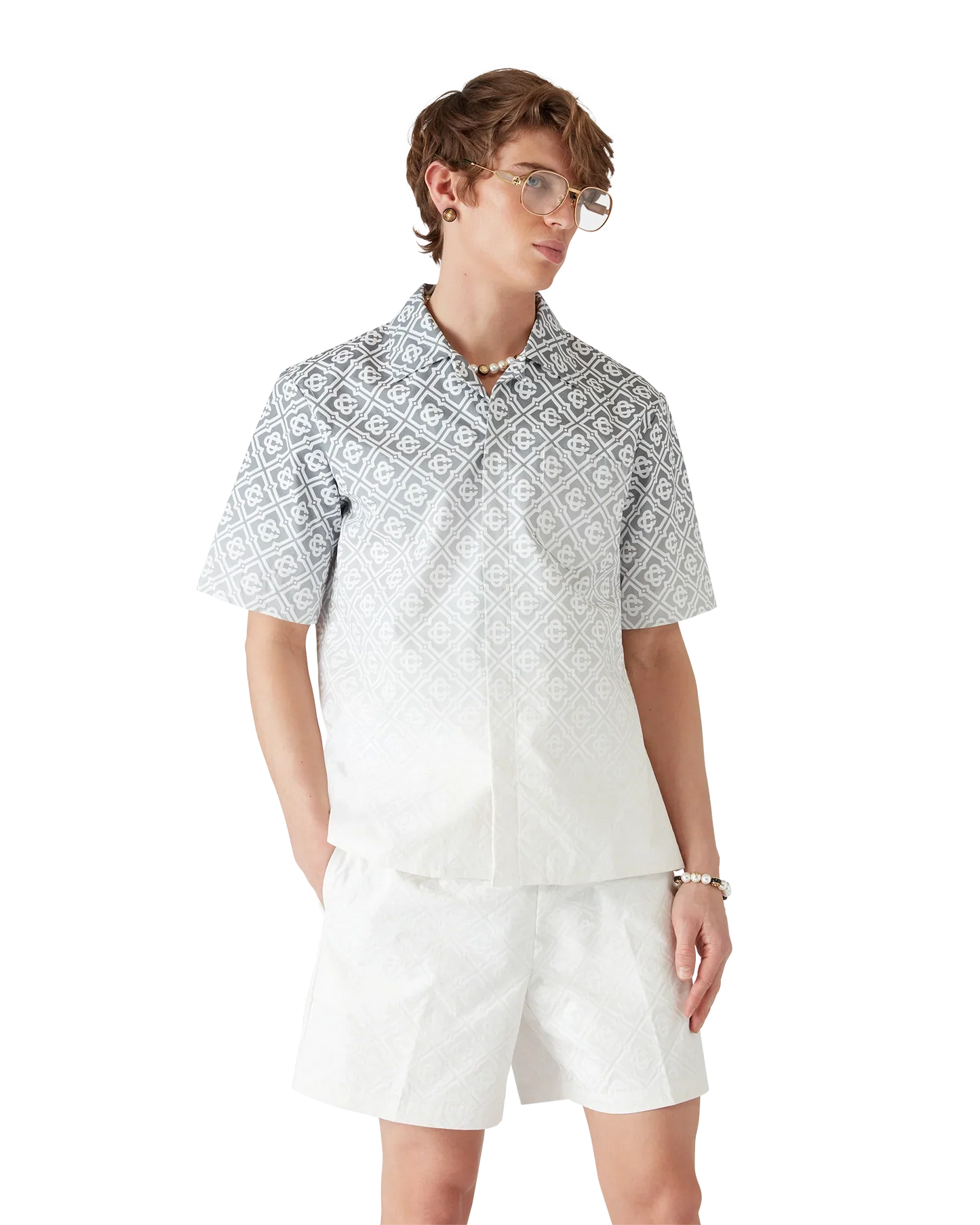 Chemise Monogram Gradient à Manches Courtes