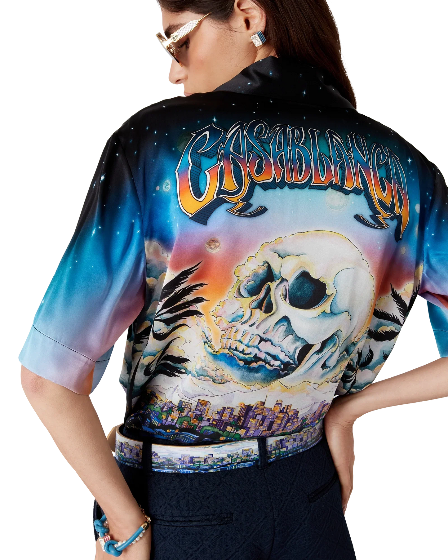 Chemise en Soie Manches Courtes La Prémonition