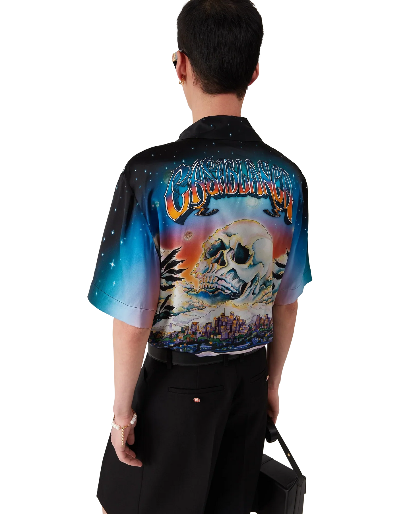 Chemise en Soie Manches Courtes La Prémonition