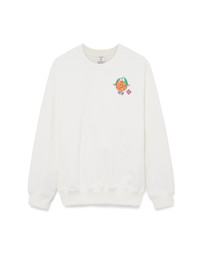 Sweat-shirt mascotte orange