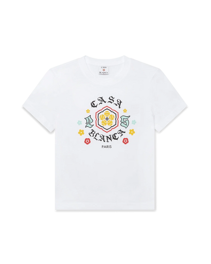 T-shirt à manches courtes ajusté avec emblème