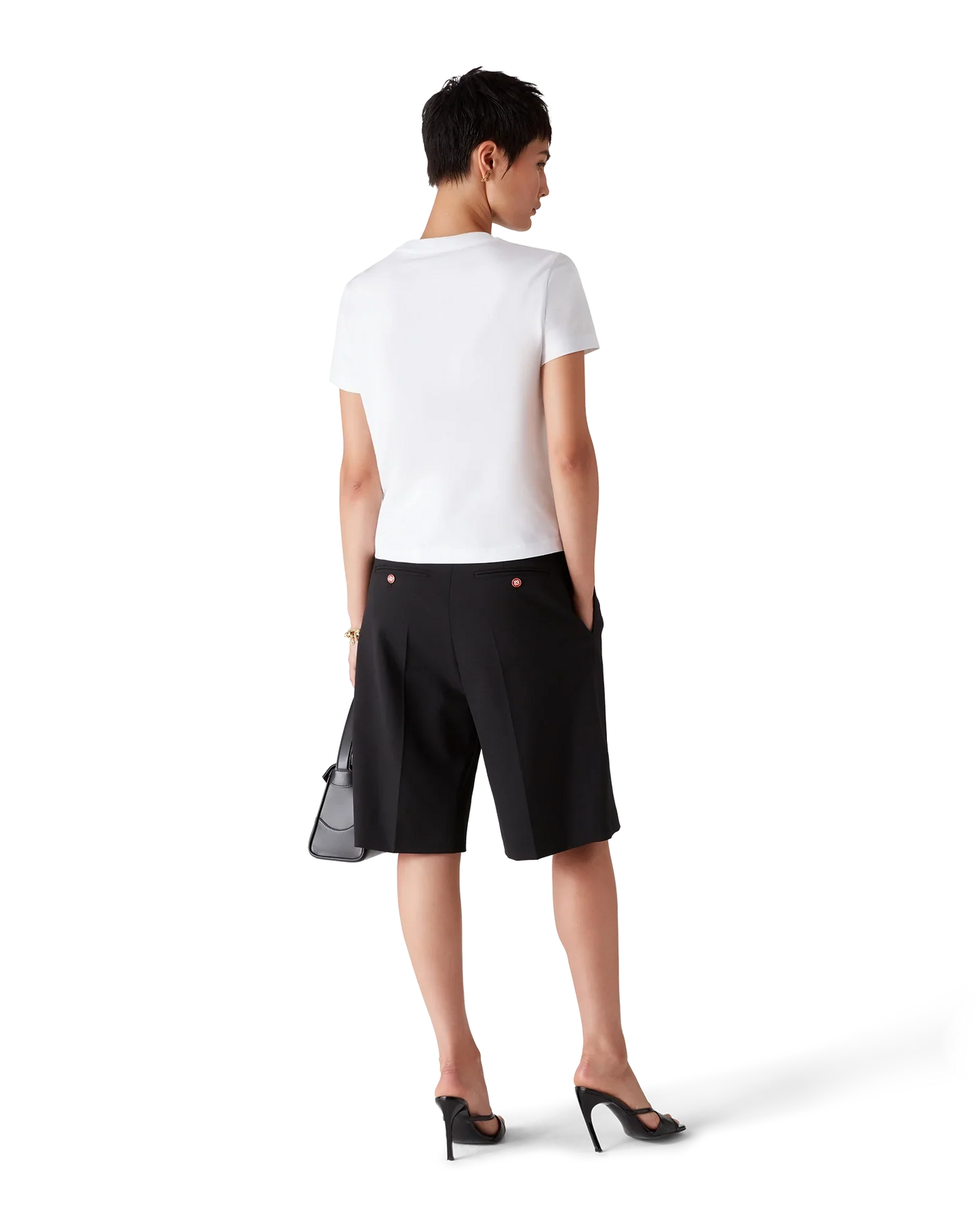 T-shirt à manches courtes ajusté avec emblème