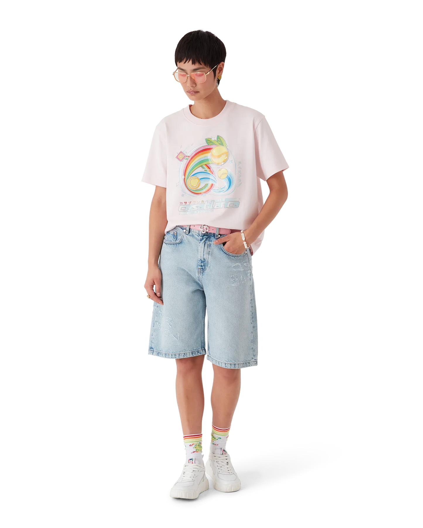 T-shirt à manches courtes balle de tennis manga