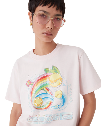 T-shirt à manches courtes balle de tennis manga