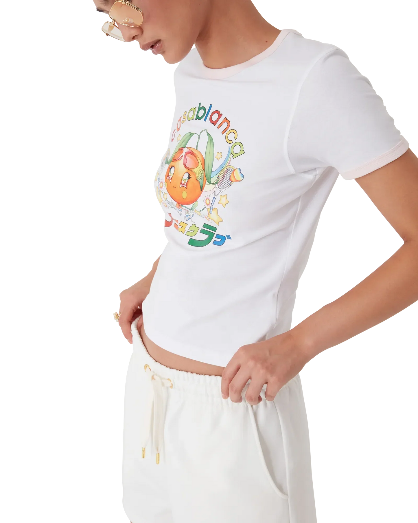 T-shirt à manches courtes Orange Mascot Ringer