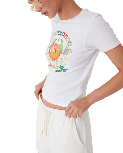 T-shirt à manches courtes Orange Mascot Ringer