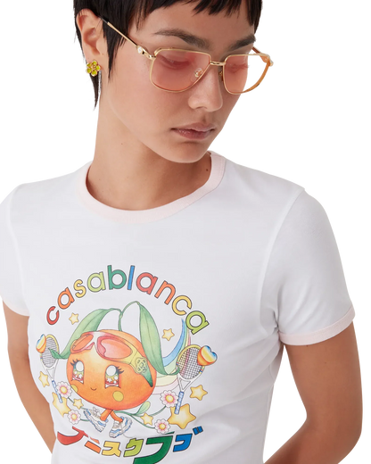 T-shirt à manches courtes Orange Mascot Ringer