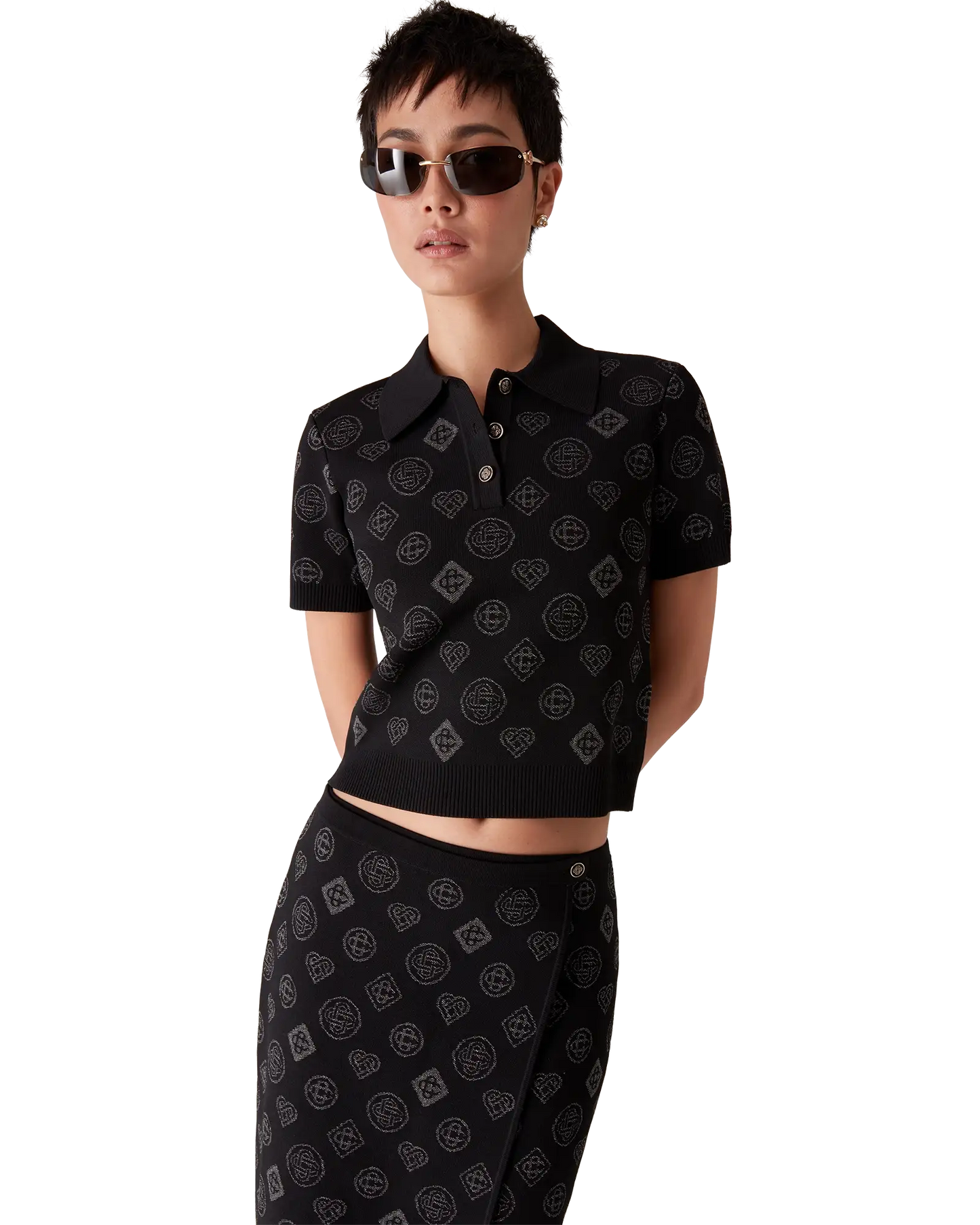 Polo Jacquard Monogrammé