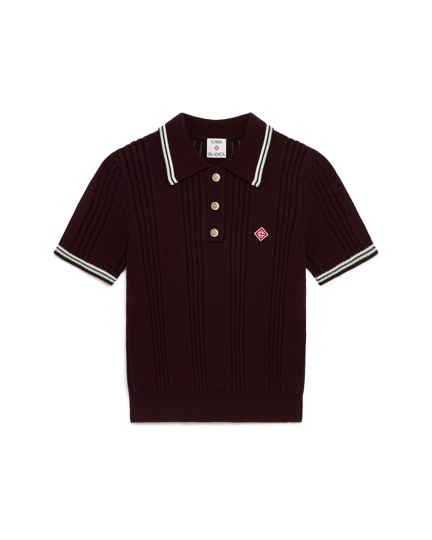 Cotton Knit Short Sleeve Polo