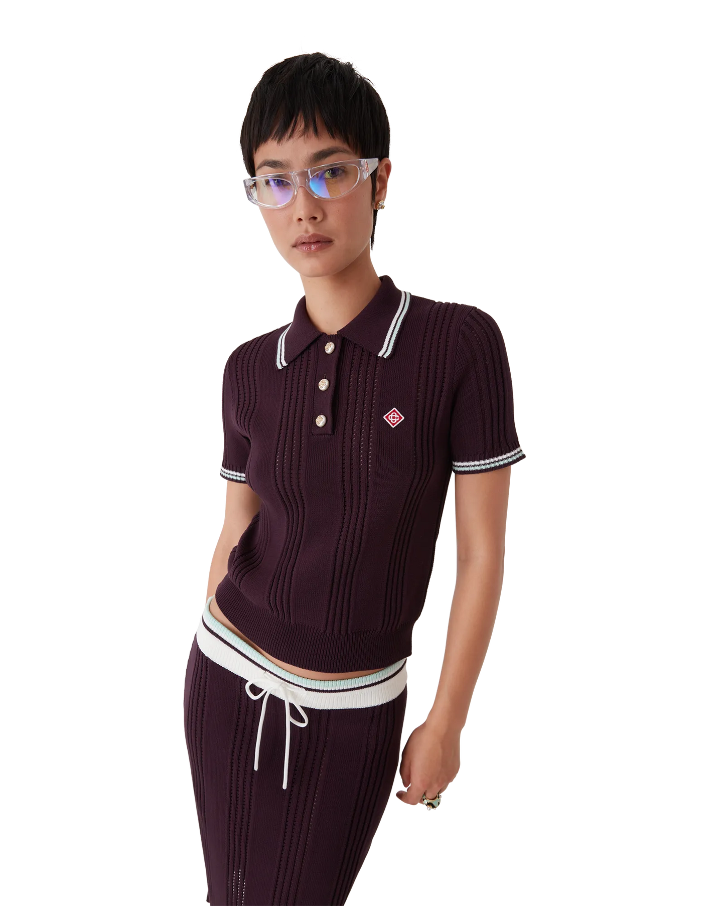Cotton Knit Short Sleeve Polo