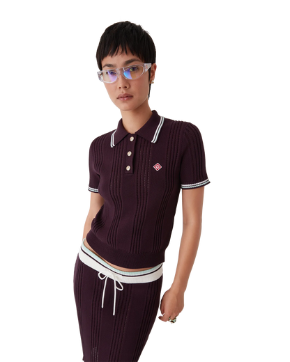 Cotton Knit Short Sleeve Polo