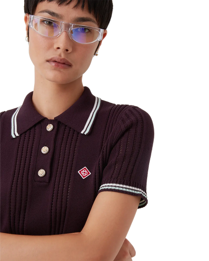 Cotton Knit Short Sleeve Polo
