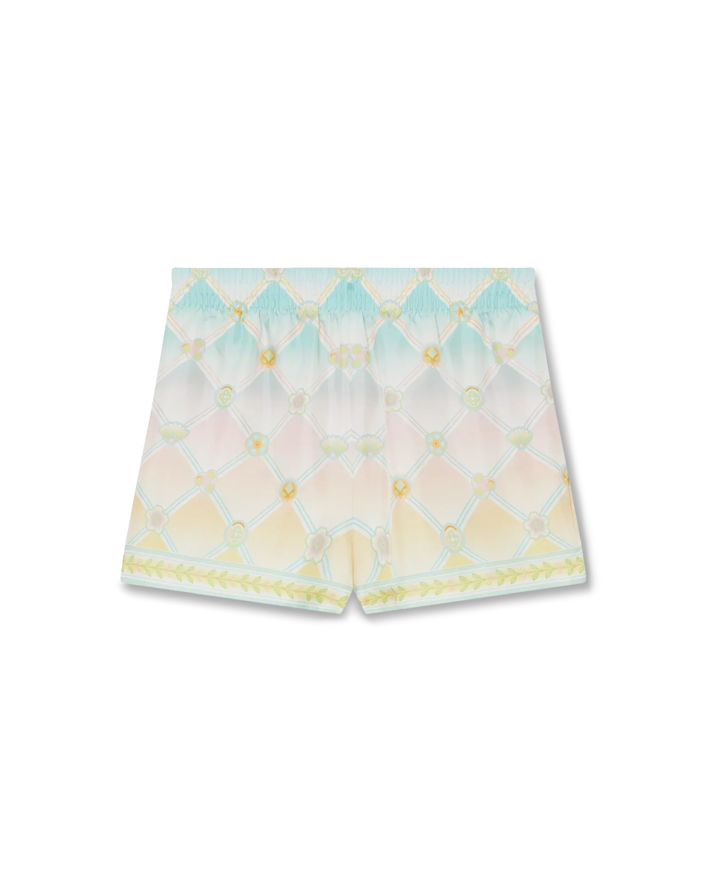 Short en serge de soie imprimé Candy Icons