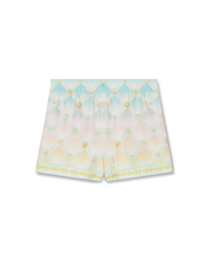 Short en serge de soie imprimé Candy Icons