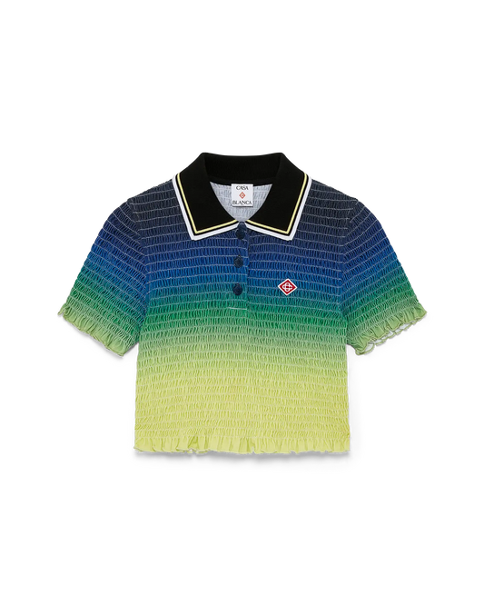 Gradient Short Sleeve Polo Shirt