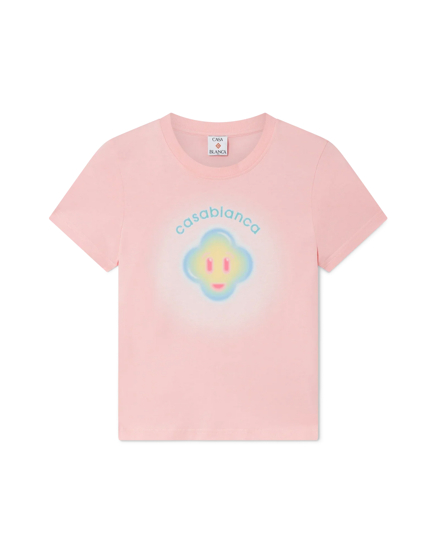 T-shirt ajusté à manches courtes Airbrush Smiley