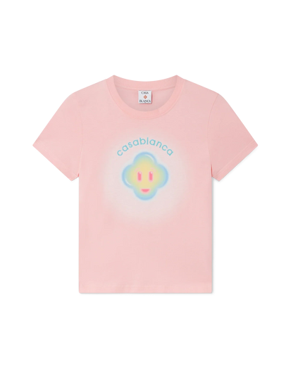T-shirt ajusté à manches courtes Airbrush Smiley