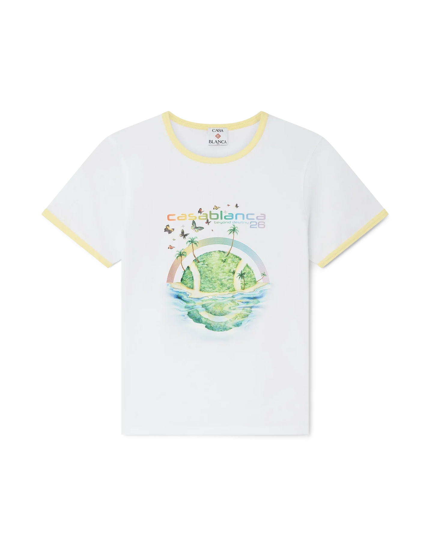 T-shirt à manches courtes Beyond Destiny avec liseré contrastant et coupe longue