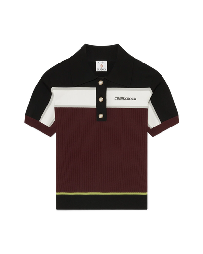Striped Short Sleeve Polo Shirt