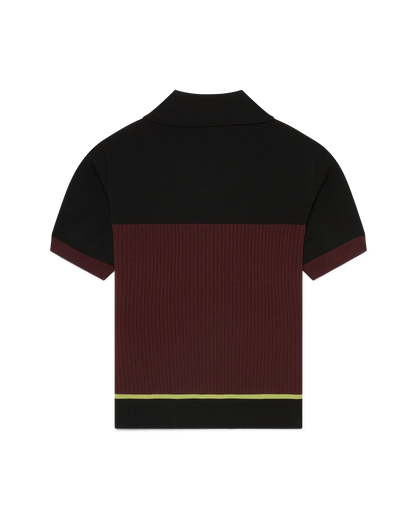 Striped Short Sleeve Polo Shirt