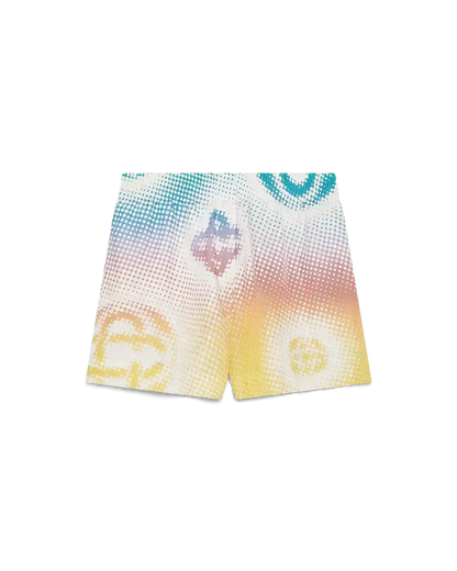 Halftone Logo Silk Shorts