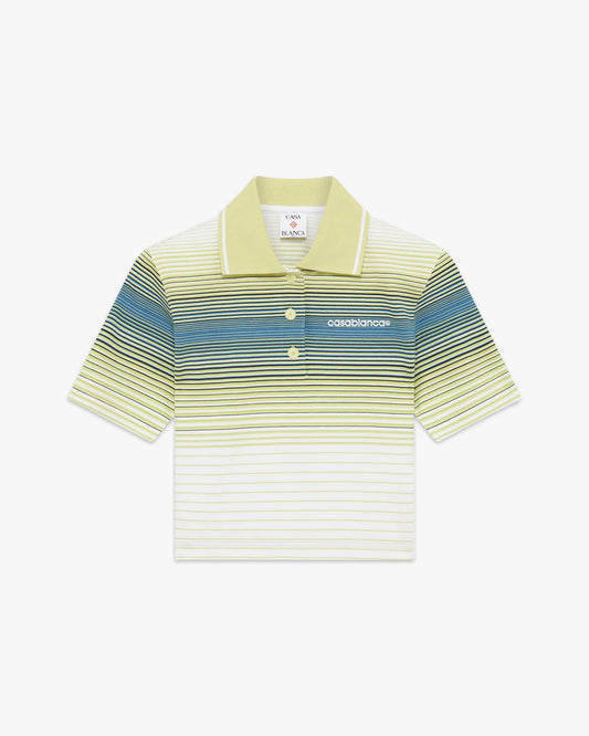 Bourgeois Striped Short Sleeve Polo Shirt