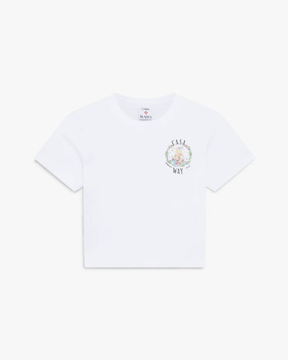 T-shirt bébé à manches courtes White Casa Way
