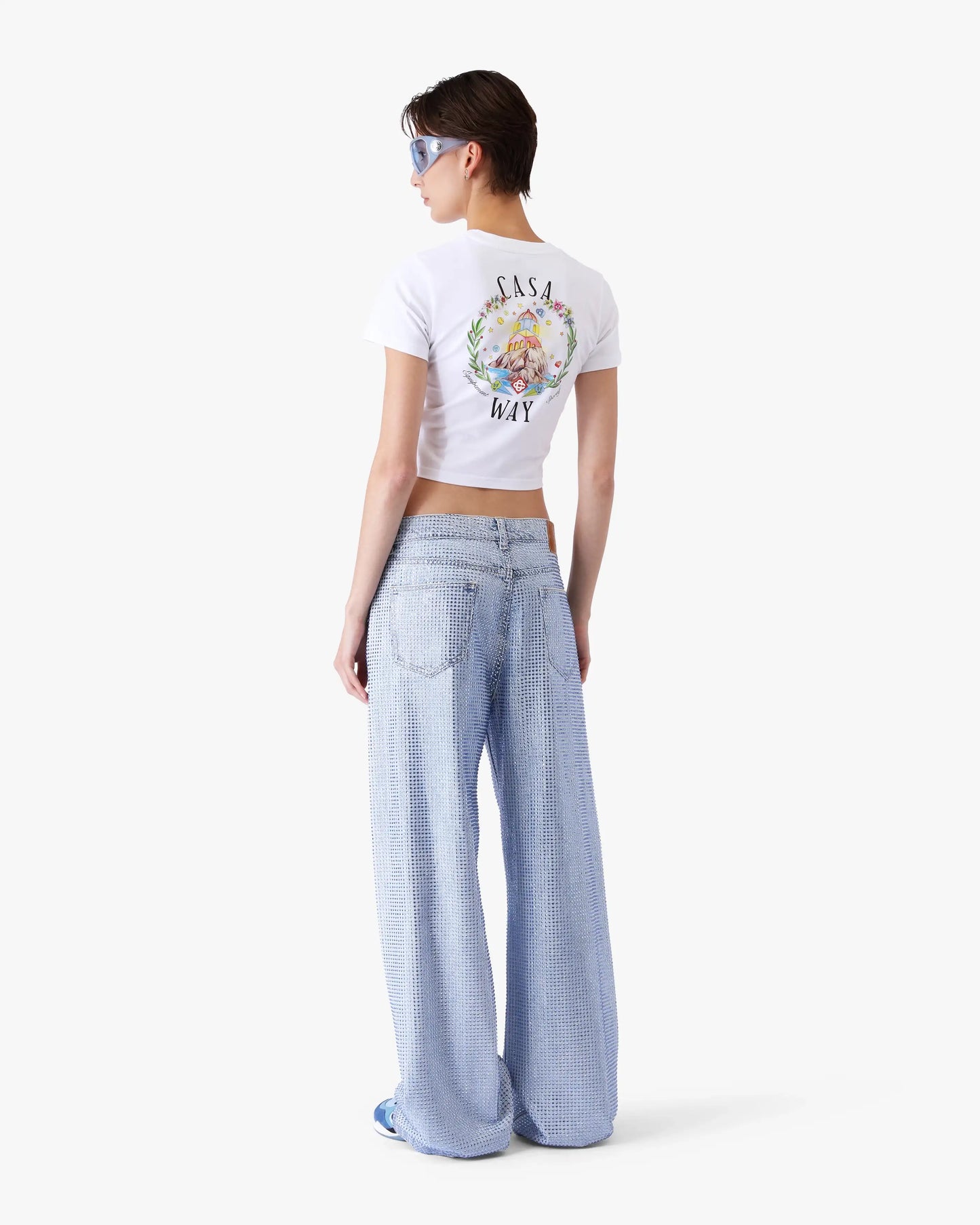 T-shirt bébé à manches courtes White Casa Way