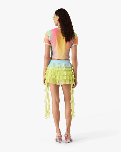 Glass Gradient Printed Baby Short Sleeve T-Shirt