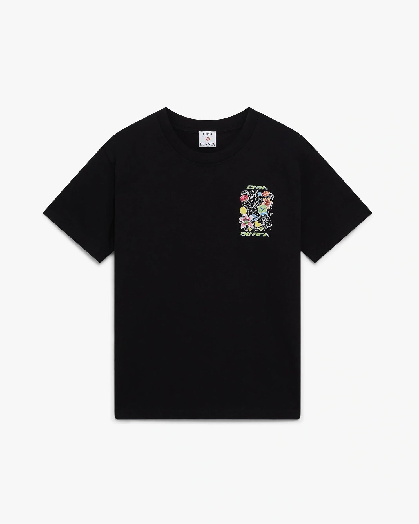 Black Graffiti Short Sleeve T-Shirt