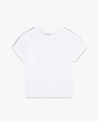 T-shirt blanc à manches courtes Laurel