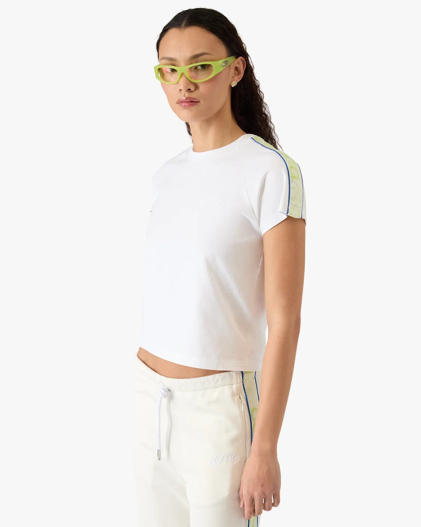 T-shirt blanc à manches courtes Laurel