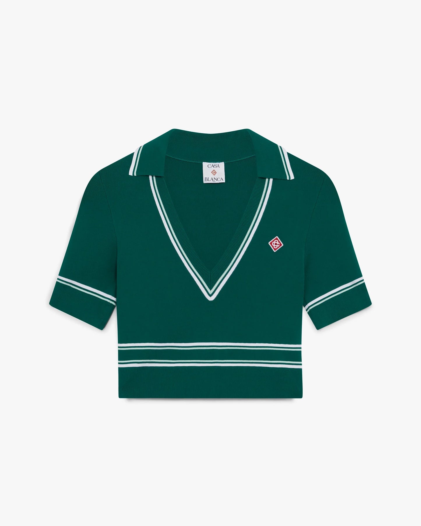 Polo en maille court vert