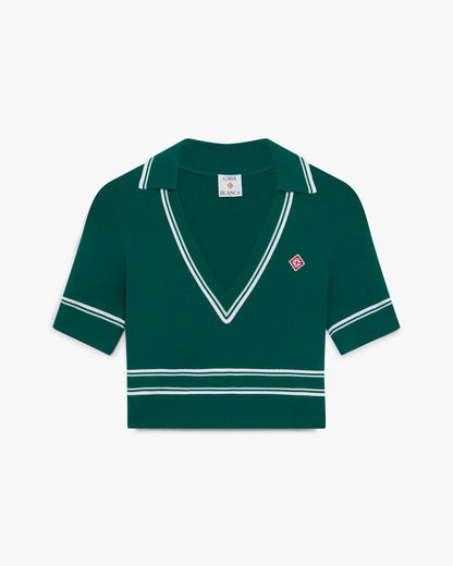 Polo en maille court vert
