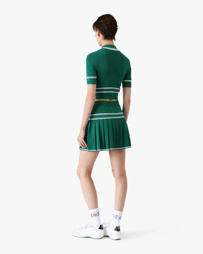 Polo en maille court vert