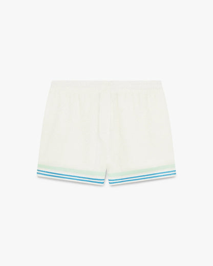 Short en soie Jacquard monogrammé Floral CC Smile