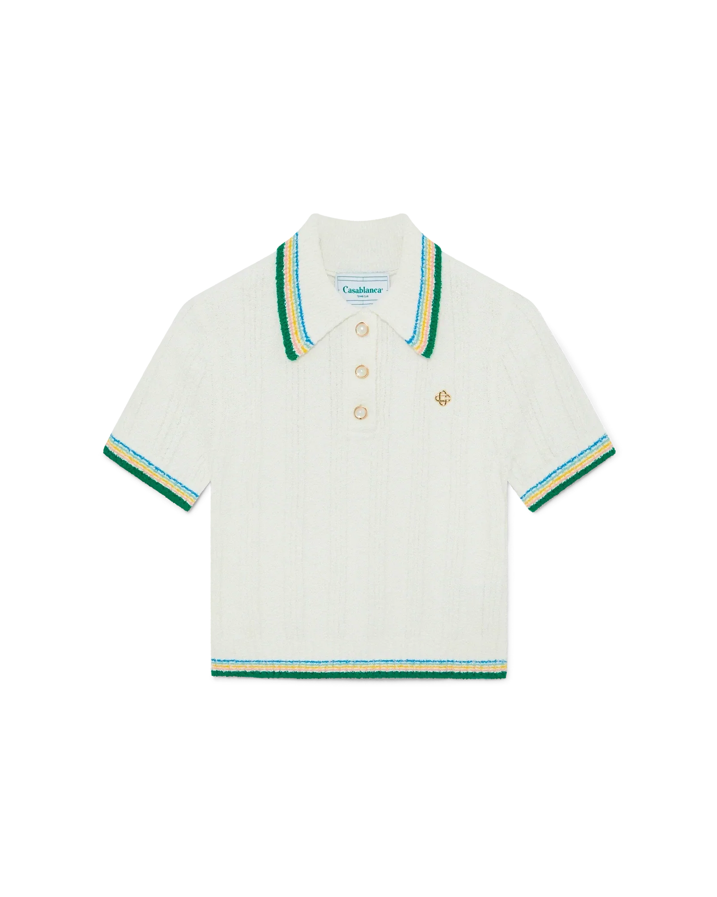 Rib Boucle Polo Shirt