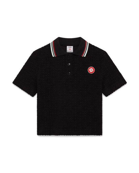 Monogram Jacquard Towelling Polo Shirt