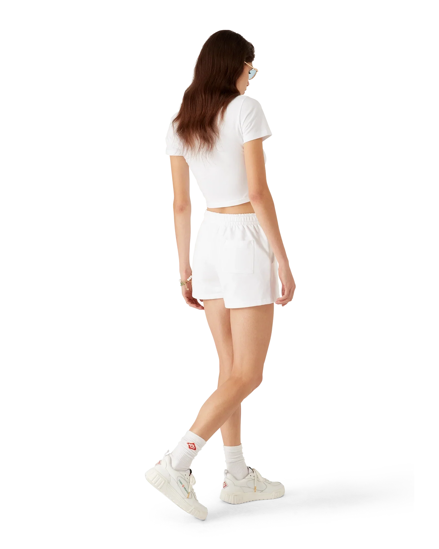Short en molleton à logo superposé