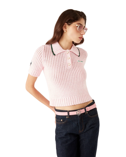 Polo en coton mélangé
