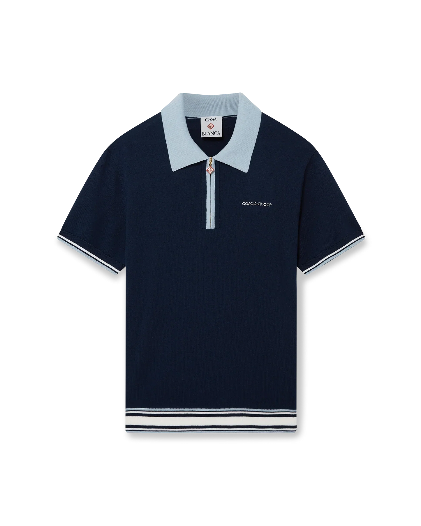 Polo de tennis en maille mérinos