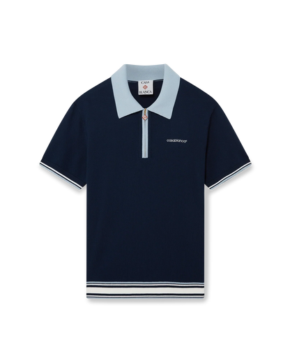 Polo de tennis en maille mérinos