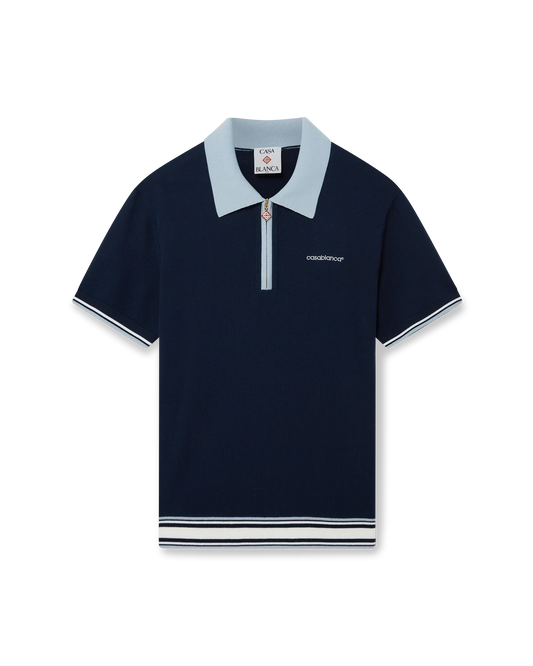 Merino Knit Tennis Polo Shirt