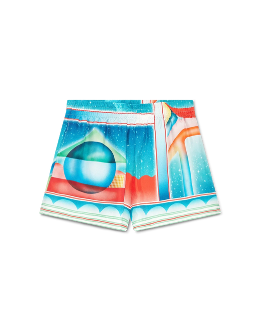 Galaxy Court Silk Shorts